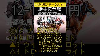 【的中🎯】京都牝馬ステークス勝手に予想しました😁 #京都牝馬ステークス #京都牝馬s #勝手に予想 #競馬 #競馬予想