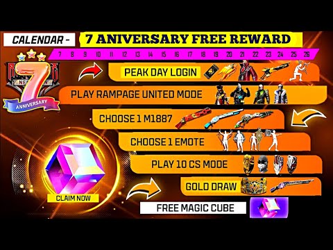 Free Fire 7mo aniversario FF Fecha del 7mo aniversario Free Fire Nuevo evento Ff Nuevo evento