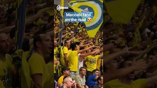 אוהדי מכבי משתלטים על ההיכל בחולון | Maccabi fans take over Holon #כדורסל #maccabi #מכבי