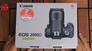 أفضل كاميرا من كانون في الفئة الاقتصادية Canon EOS 2000D Unboxing