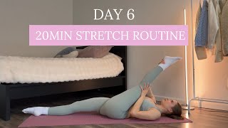 DAY 6 - 1 Month Pilates Plan // Daily Stretch Routine // DoraFit