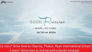 Godrej Riverine, Location, Official Aerial Walkthrough, +919560214267,Drone, Sector 44, NoidaCentral