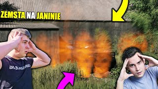 ZEMSTA NA JANINIE😱 SPALILIŚMY JEJ TAJNĄ BAZĘ🔥😂 MUSIELIŚMY UCIEKAĆ PRZED JANINĄ❗😮 🐮POLSKA WIEŚ🐷 179