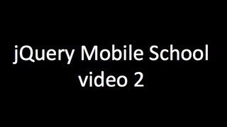 jQuery Mobile tutorial - 2