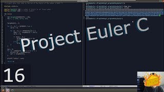 Project Euler #16 (in C): Power Digit Sum