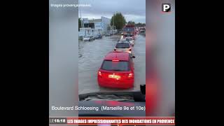 Intempéries : les images impressionnantes des inondations dans les Bouches-du-Rhône