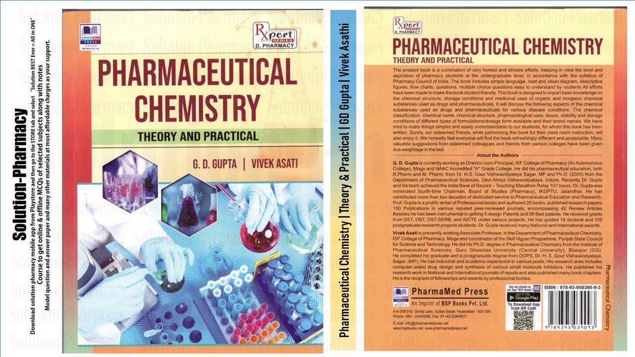 Pharmaceutical Chemistry Book For Diploma In Pharmacy (D.Pharma) 1st ...