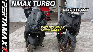 Adu Fisik Yamaha Nmax Turbo 155 VS XMAX 250 Connected TechMax Magma Black Komparasi Katanya Mirip