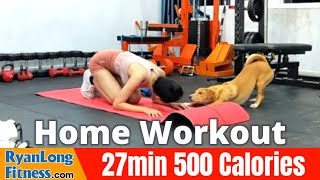 27 Phút Đốt 500 Calo Tại Nhà GIẢM CÂN GIẢM MỠ Tập Cùng Junie - HLV Ryan Long Fitness