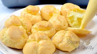 Cream Puff With Custard Filling | Cream Puff Kastard