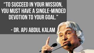 Dr APJ Abdul Kalam famous quotes |Motivational Status video