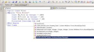 Visual Basic 2008 Tutorial - Move a Borderless form(Advanced)