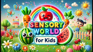 🌈Sensory World for Kids -  Smoothie Mix!- Fun Dance Video with music and animation