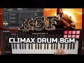 KGF climax Rocky walks up the stairs bgm | Keyboard cover | Drum bgm