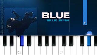 Billie Eilish - BLUE | Piano Tutorial