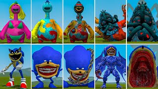 EVOLUTION OF ALL NEW SONIC FAMILY VS ALL NEW DOEY THE DOUGHMAN ? in Garry's Mod!,...