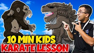 20 Minute Karate For Kids | Godzilla vs Kong | Dojo Go (Week 29)