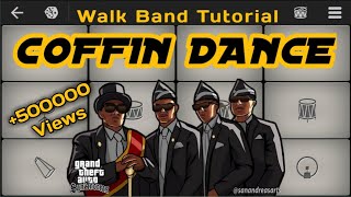 Coffin Dance | Astronomia |  Mobile Piano tutorial | Walk band tutorial | Perfect Piano Online