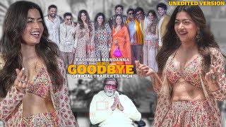 GOODBYE Official Trailer Launch | COMPLETE VIDEO | Rashmika Mandanna, Amitabh B, Sunil Grover | Ekta