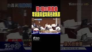 酸! 發80顆芭樂 眾黨議員猛攻蔣市政跳票｜TVBS新聞