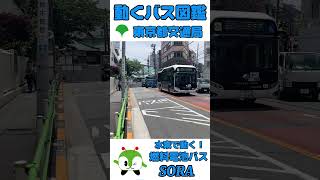 動くバス図鑑 東京都交通局(都バス) 水素で動く！燃料電池バス「SORA」 #shorts