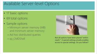 02 - Administering Microsoft SQL Server 2012 -Maintain Instances and Databases