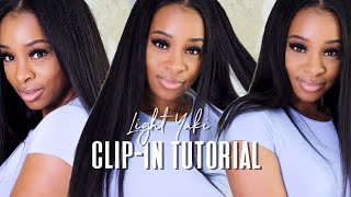 CURLS QUEEN LIGHT YAKI CLIP-IN EXTENSIONS | QUICK TUTORIAL | CLIP IN EXTENSIONS FOR NATURAL HAIR