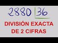 DIVISIÓN EXACTA de 2 CIFRAS - Ejercicio RESUELTO