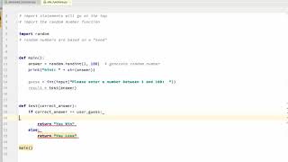 Python Guessing Game Step 1: