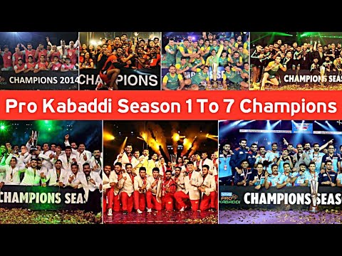 Pro Kabaddi All Seasons Winners ! Pro Kabaddi Season 1 To 7 Winners ...