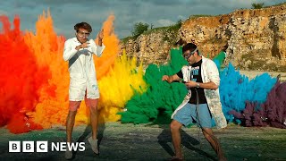 The Slow Mo Guys: How to capture the world in slow motion - BBC News