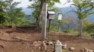 石割岳の山頂風景　福岡県星野村