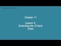 Chapter 11 (Lesson 5: Extending the JFrame Class)