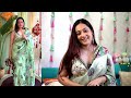 myntra readymade pre draped saree haul under budget designer blouse ready to wear sarees