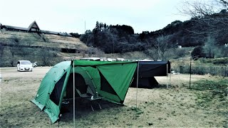 ユウカズロウテントで耐水圧実験どしゃ降りキャンプ【テントバカ】