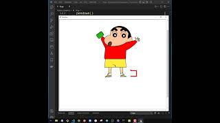 Python Program Draw Shinchan Character Using Python Graphics