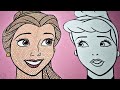 disney princess coloring book favorite la belle and cinderella colorier les princesses disney tuto