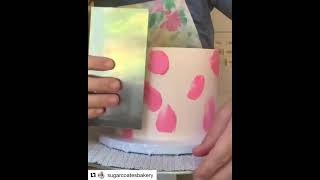 Ideas for designing cakes in a watercolor style 🍃🎂 ایده تزیین ابرنگی کیک