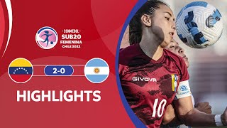 CONMEBOL Sub20 FEM 2022 | Venezuela 2-0 Argentina | HIGHLIGHTS