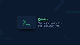 The Helium Wallet CLI and Multipayments