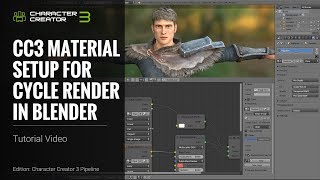 Character Creator 3 Tutorial - CC3 Material Setup for Cycle Render in Blender