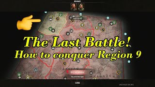 Win the last battle, Conquer region 9 and Defeat Hildebolt | Manor Lords