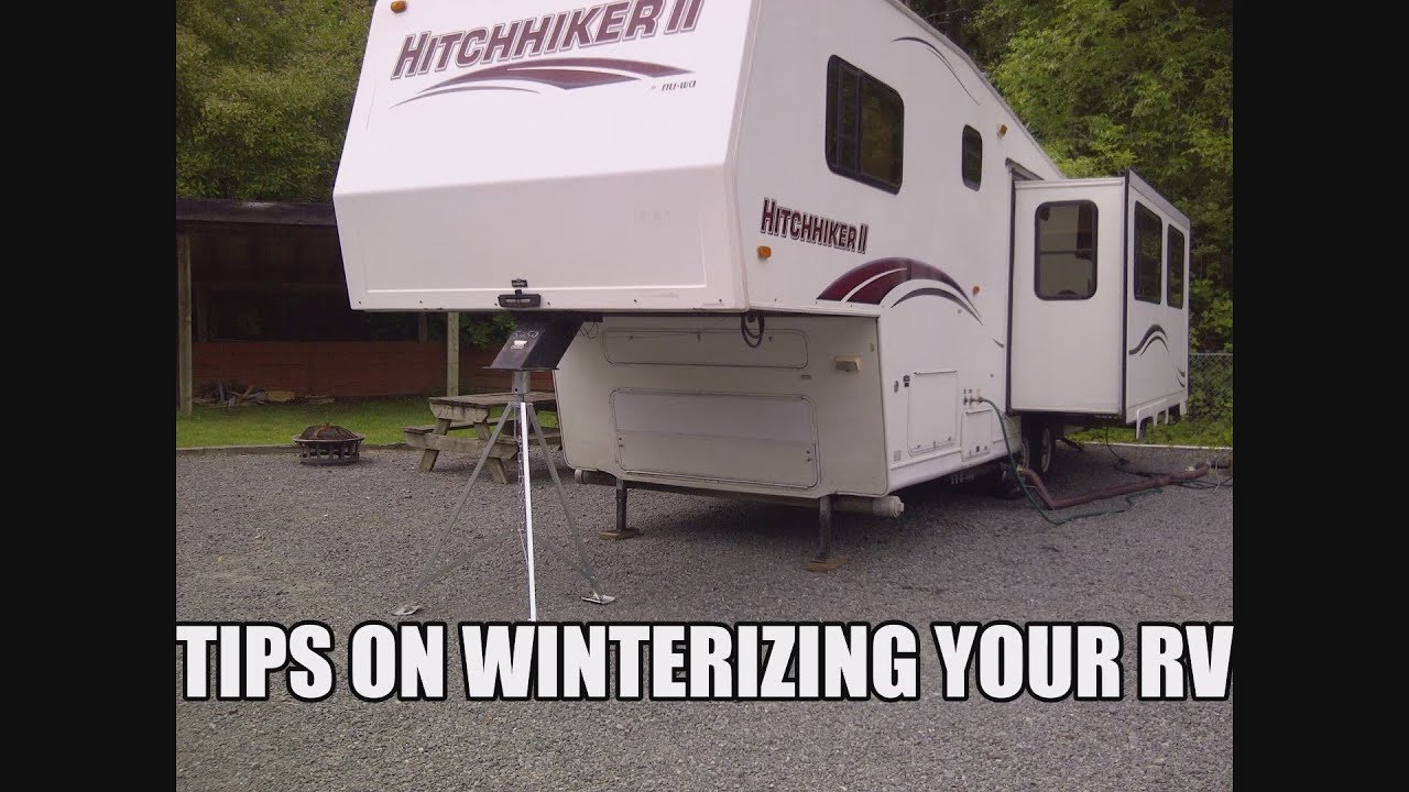 Winterizing 5th Wheel RV - YouTube