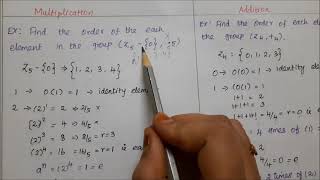 Order of the Elements in Group Theory in Tamil | TRB | 11th | 12th | BSc