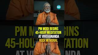 PM Modi begins 45-hour meditation at Vivekananda Rock Memorial In Kanniyakumari
