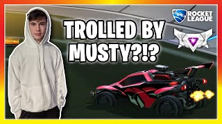 I got TROLLED by Musty??? (I think) | PRO Rocket League 1v1