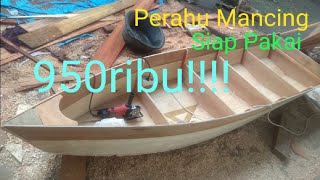 Review Perahu mancing / sampan mancing murah siap pakai 950ribu