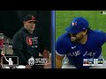 orioles pitcher fernando abad obstructed blue jays runner lourdes gurriel but was it ejectable