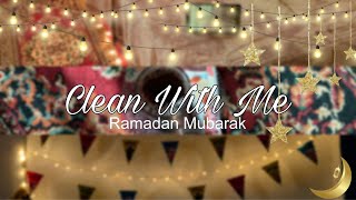 تنظيف عميق للغرفة لإستقبال شهر رمضان🌙|Clean With Me 🫧🧽🪣