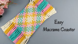 Macrame Placemat with Diamond Pattern | Macrame Tablecloth @Kreasi Erny